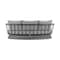 Armen Living Monk 4 Piece Outdoor Patio Furniture Set in Black Aluminum and Gray Wicker with Gray Cushions 840254332478 - alternate 4